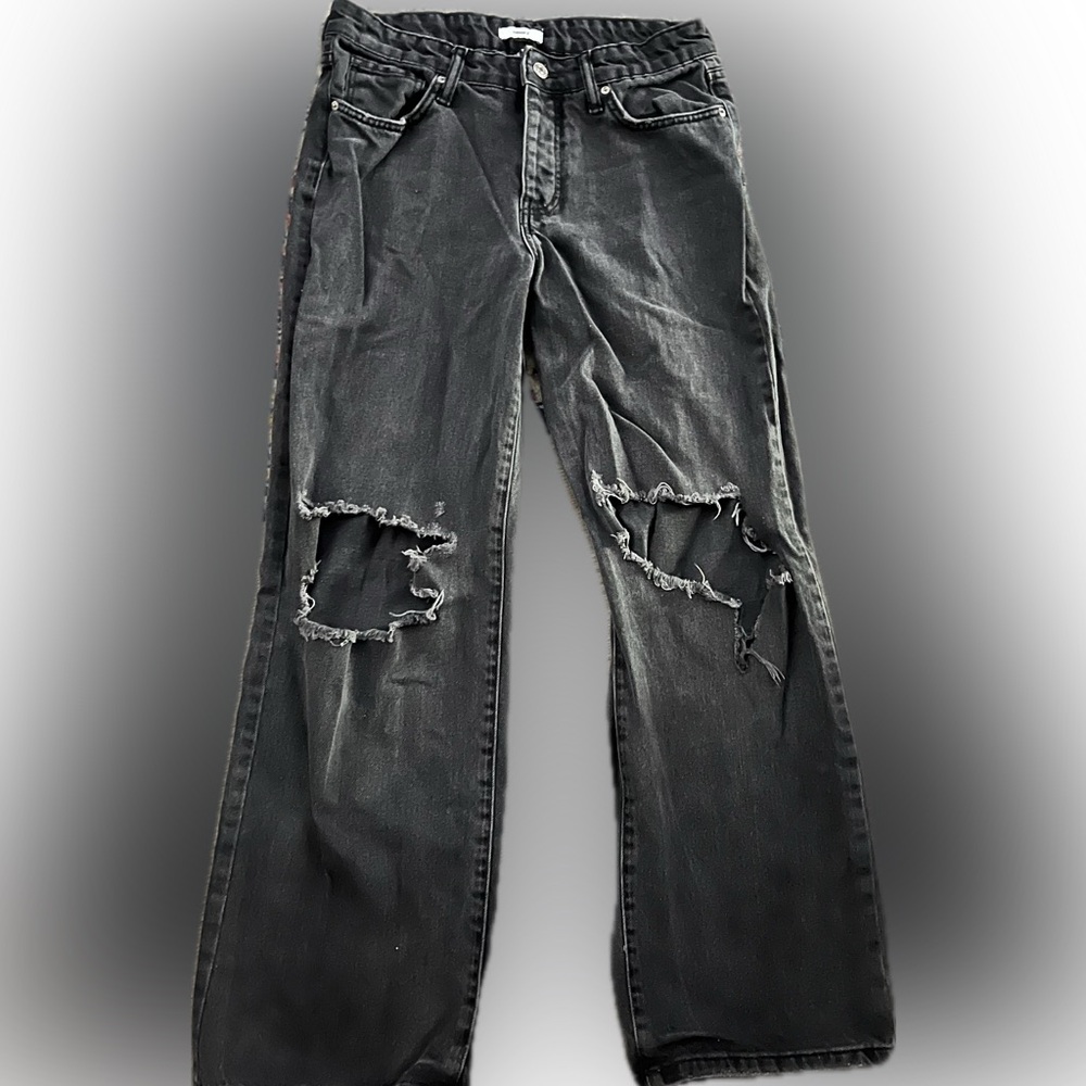 distressed jeans